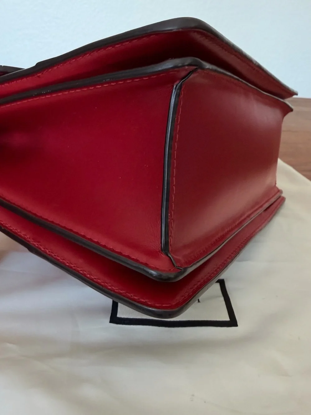 GUCCI QUEEN MARGARET COLORBLOCK LEATHER BEE BAG